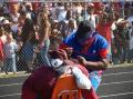 Devil's fan knocking out the Raiders